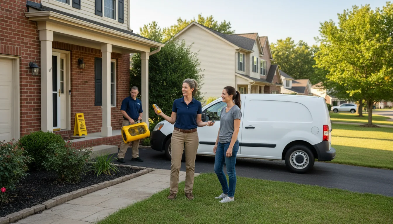 Residential water damage restoration in Magnolia Springs, AL